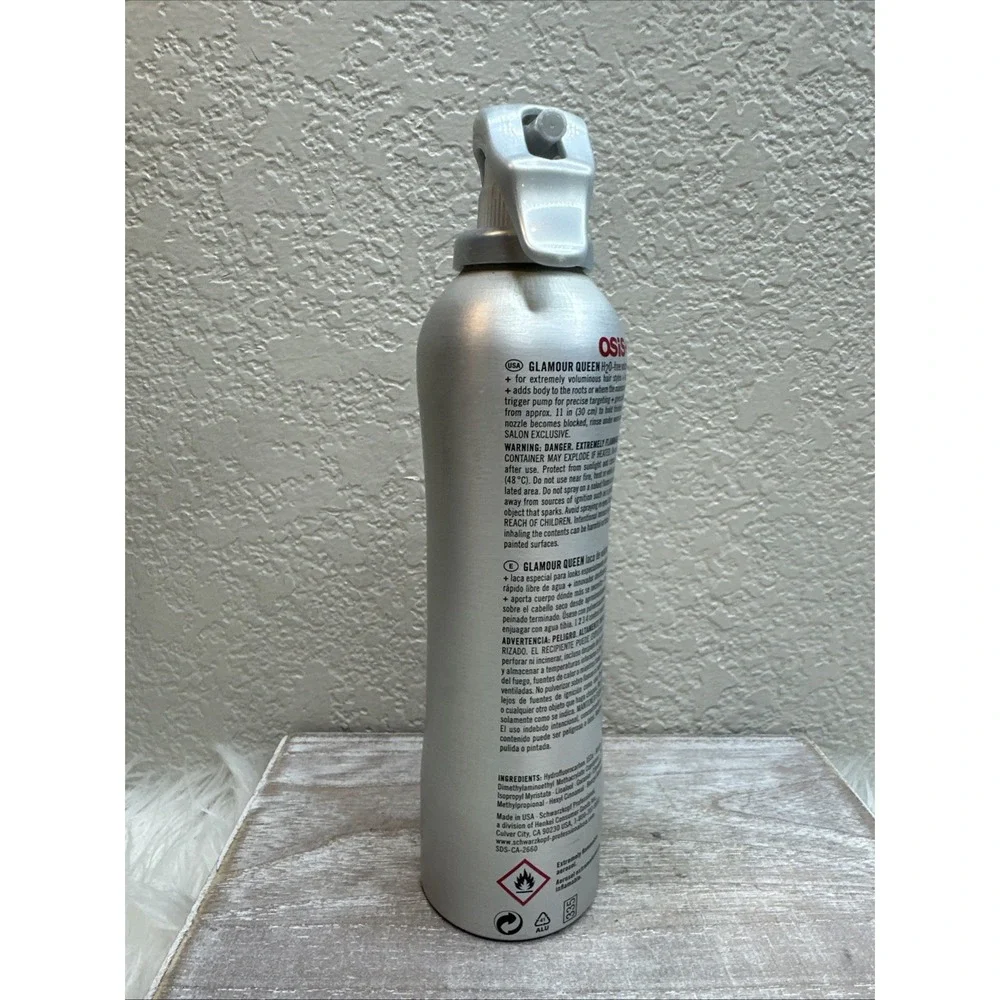 $34 🌙 Schwarzkopf Osis Glamour Queen Finish 2 H20 Free Volumizing spray NEW